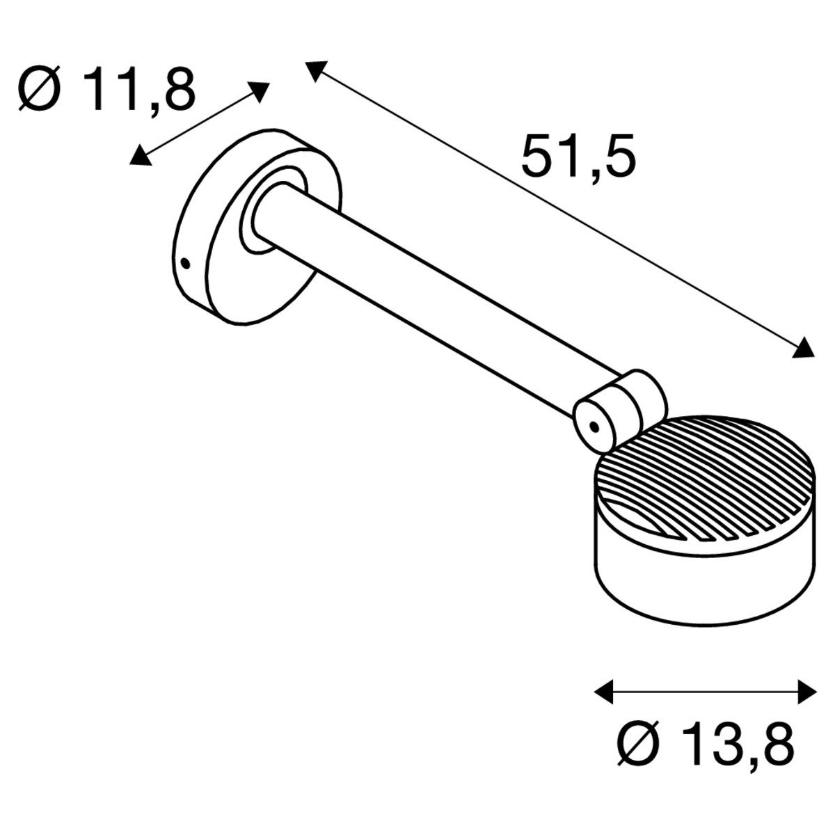 Außenlampe anthrazit Displaylampe Aluminium LED