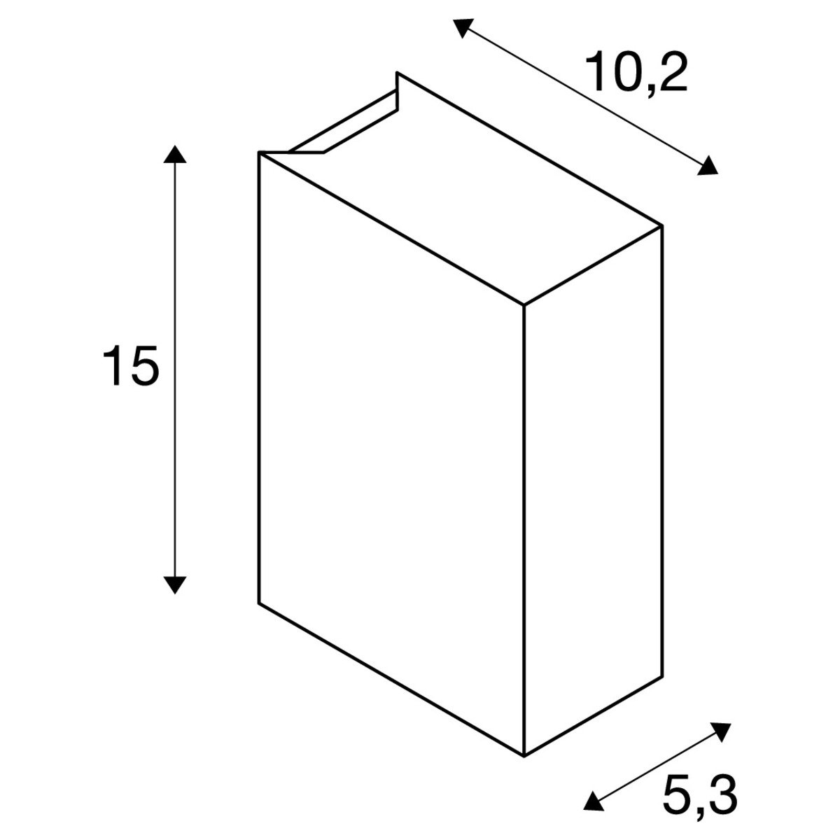 Außenleuchte Quad 2 Weiß 2xled 3000k Wandleuchte