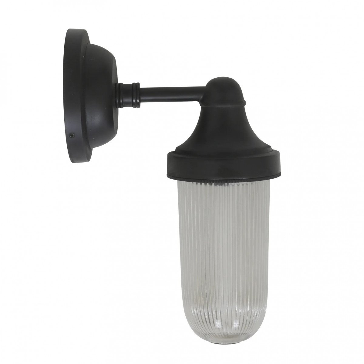 Messinglampe in antikschwarzer Farbe mit E27-Fassung