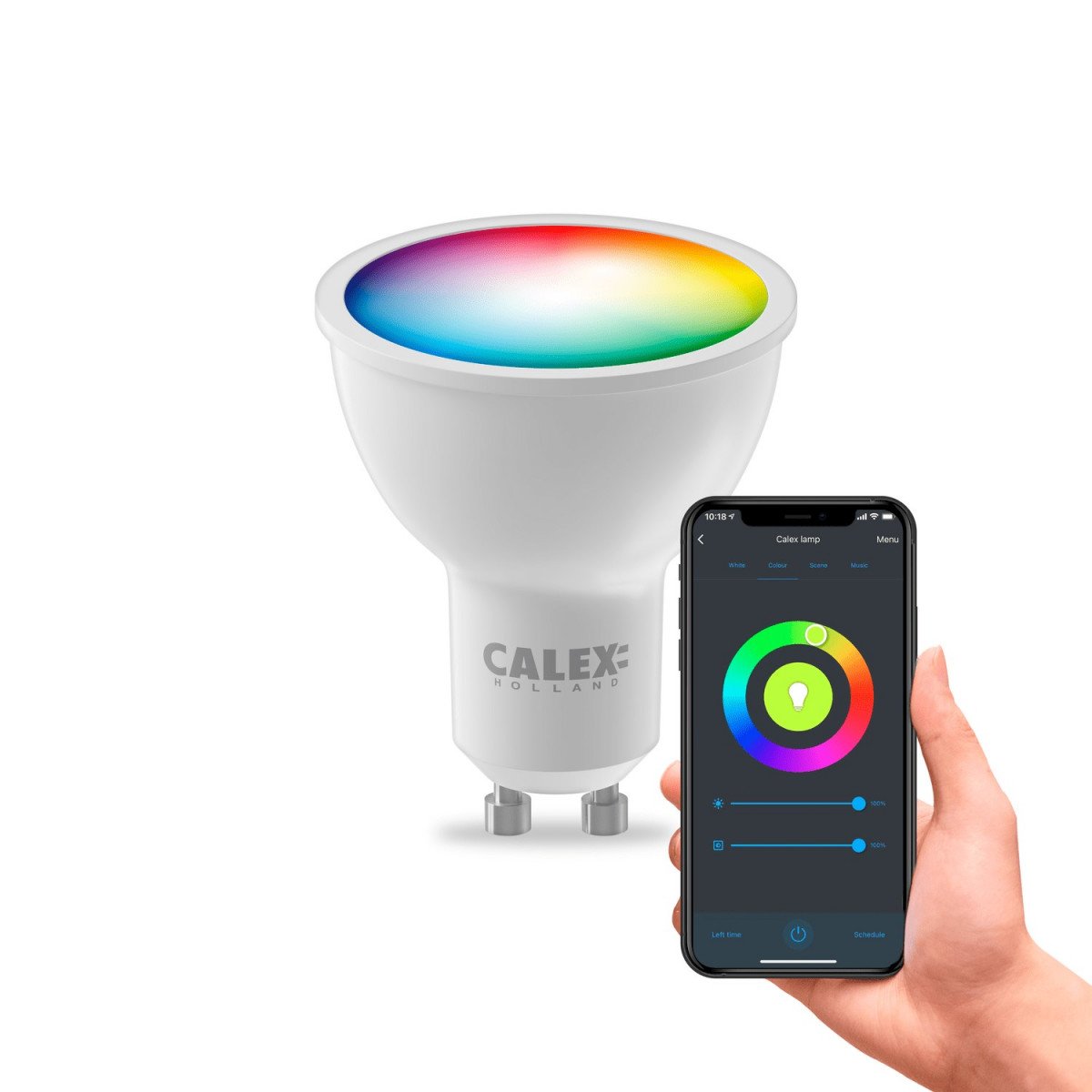 Calex Smart Reflektor LED-Spot GU10 5W 350lm 4000K-2200K