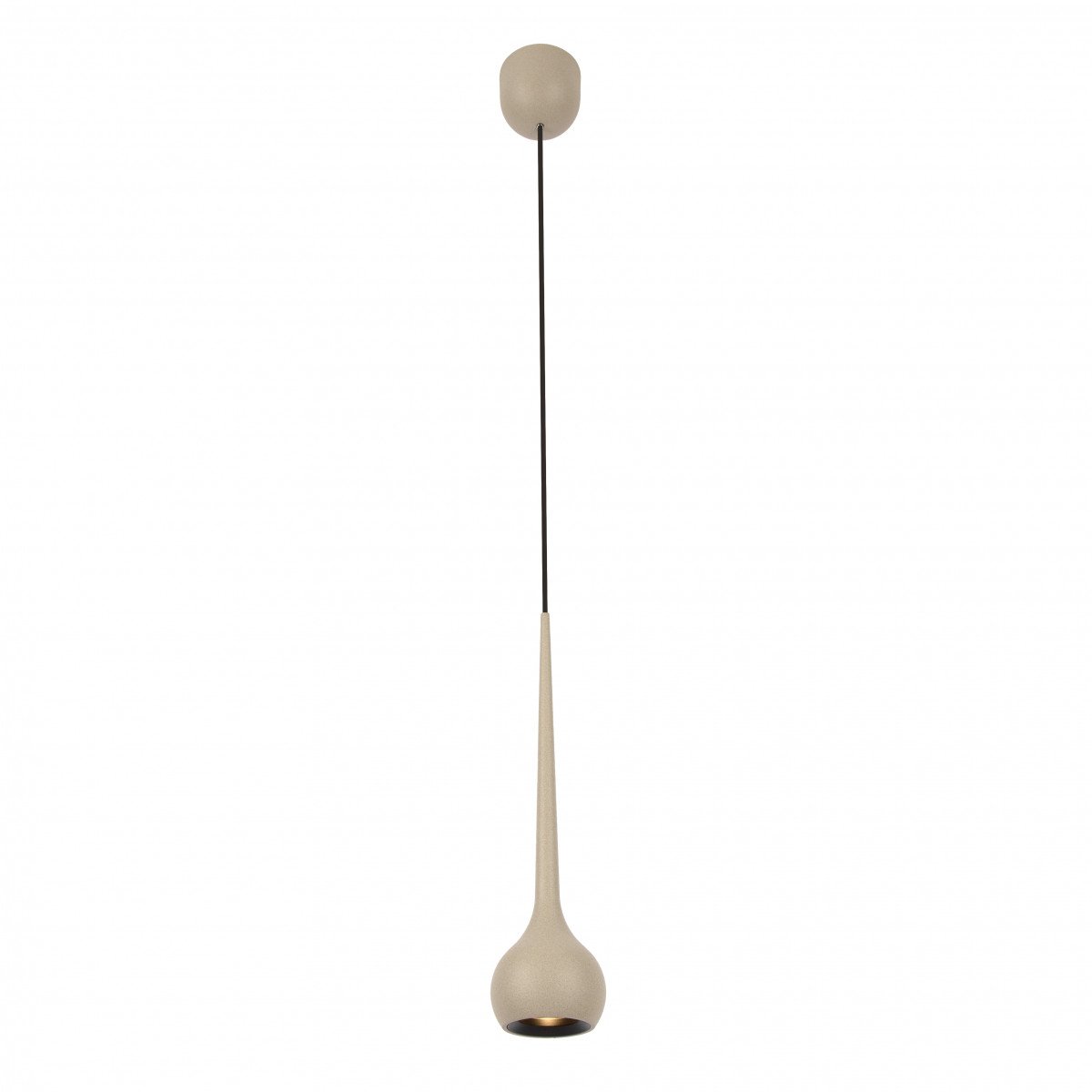 Champagne Pendelleuchte im Drop-Design Aluminium modern