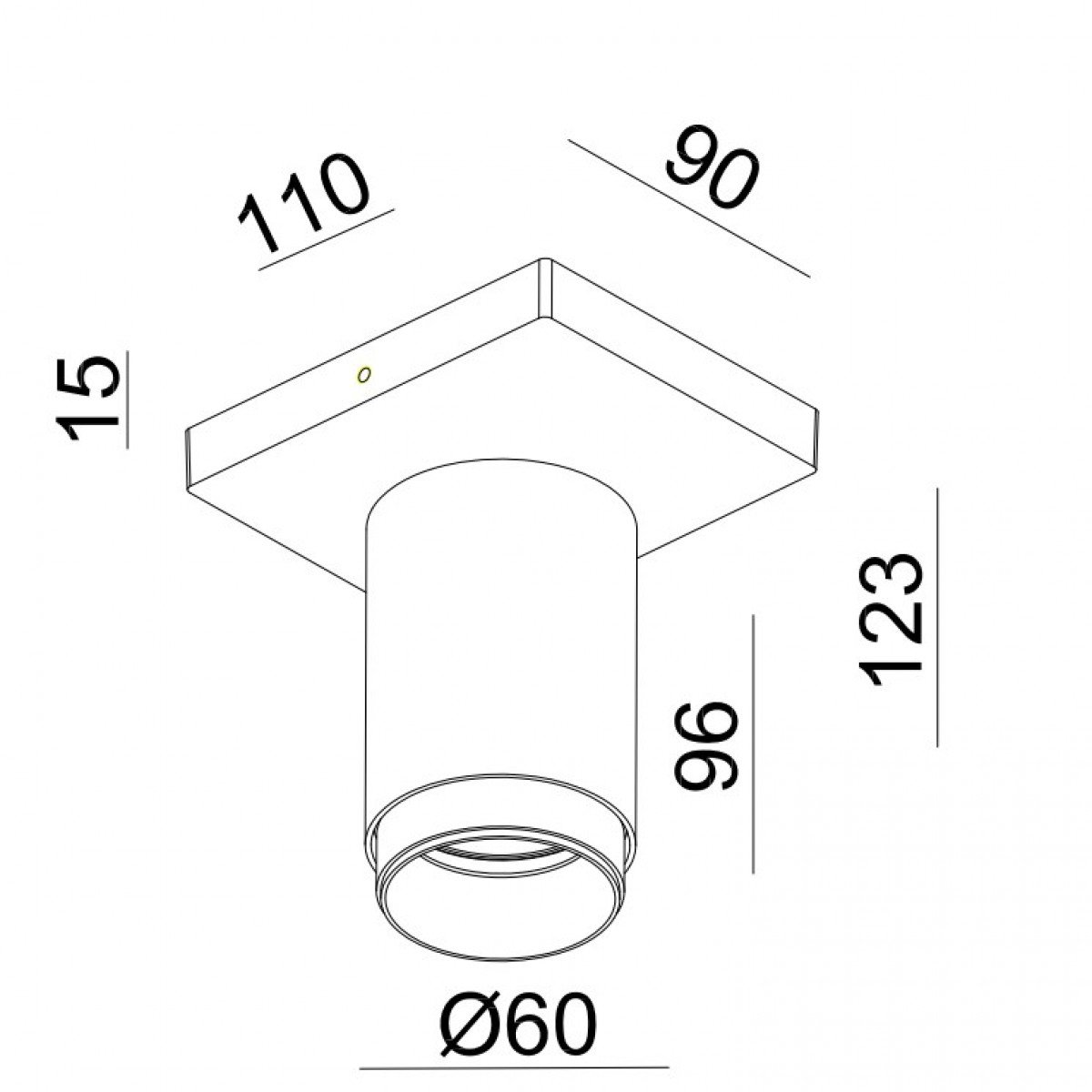 Deckenstrahler Scott Innenbeleuchtung champagne Aluminium modern