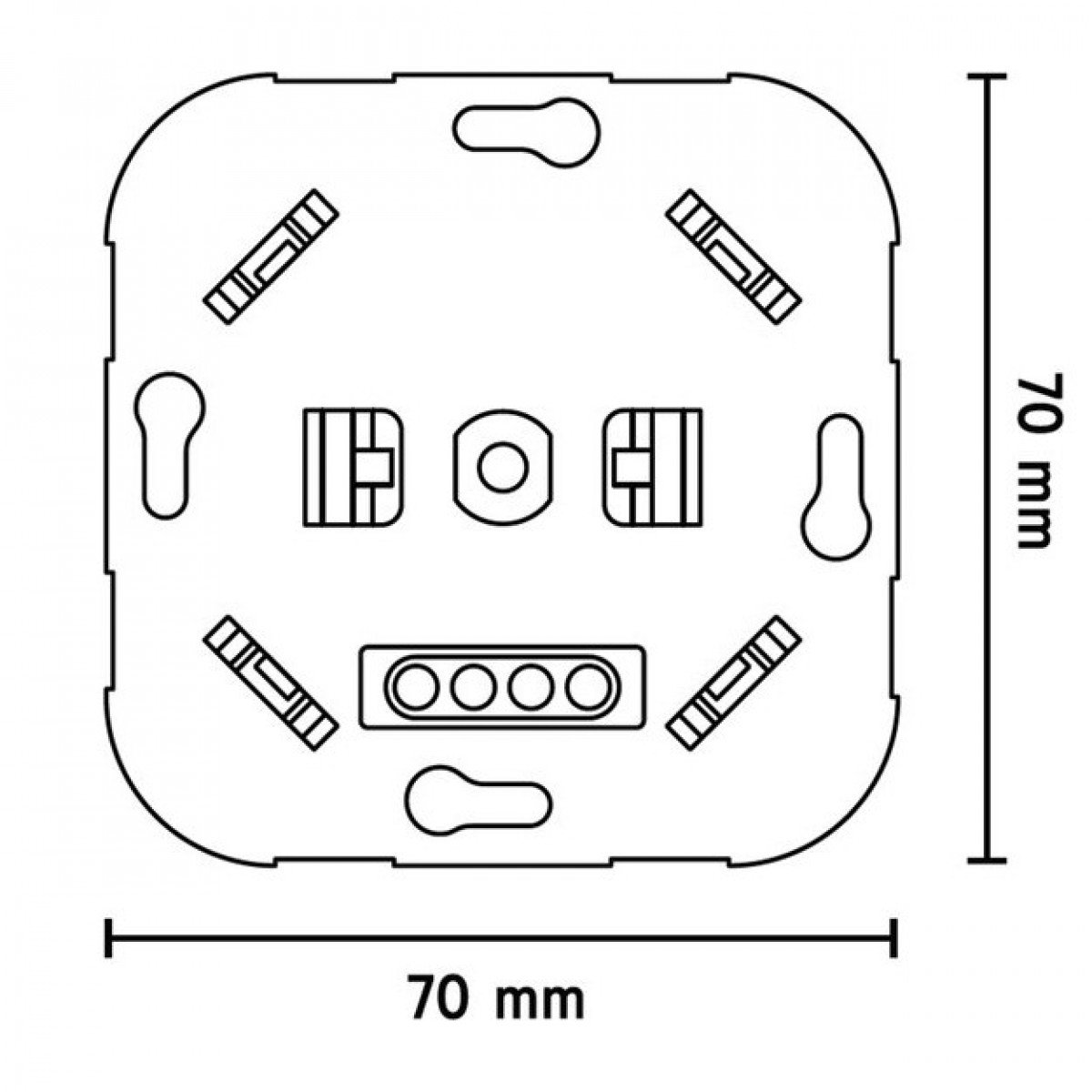 Calex LED-Wandeinbau-Dimmer max 250W 220-240V