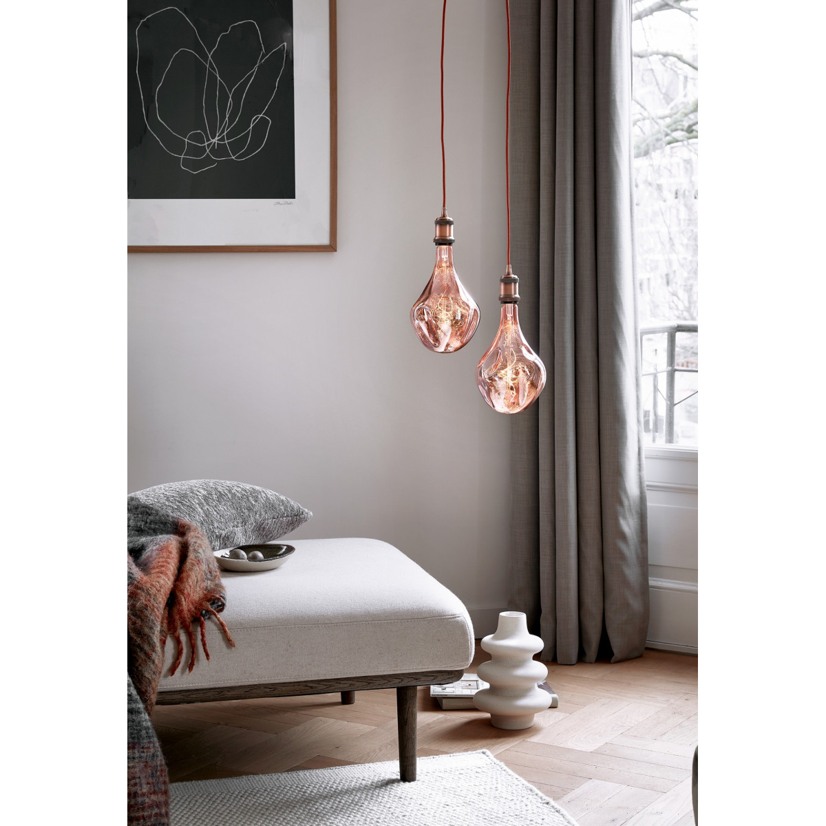 XXL Design LED Glühbirne Organic- Stilvolle und dimmbare Lampe