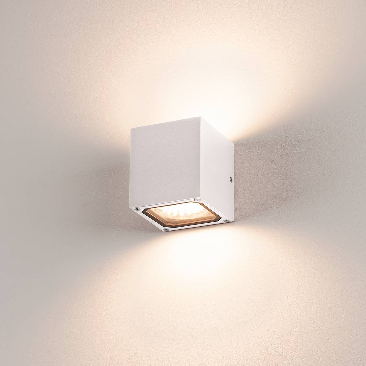 Außenlampe Sitra Cube Weiß 2xgx53